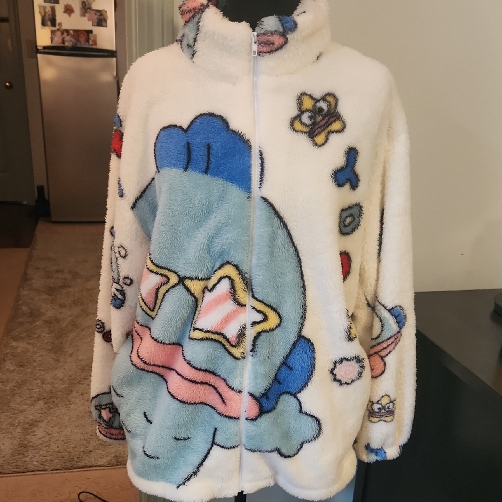 Sanrio White and Blue Cartoon Hoodie